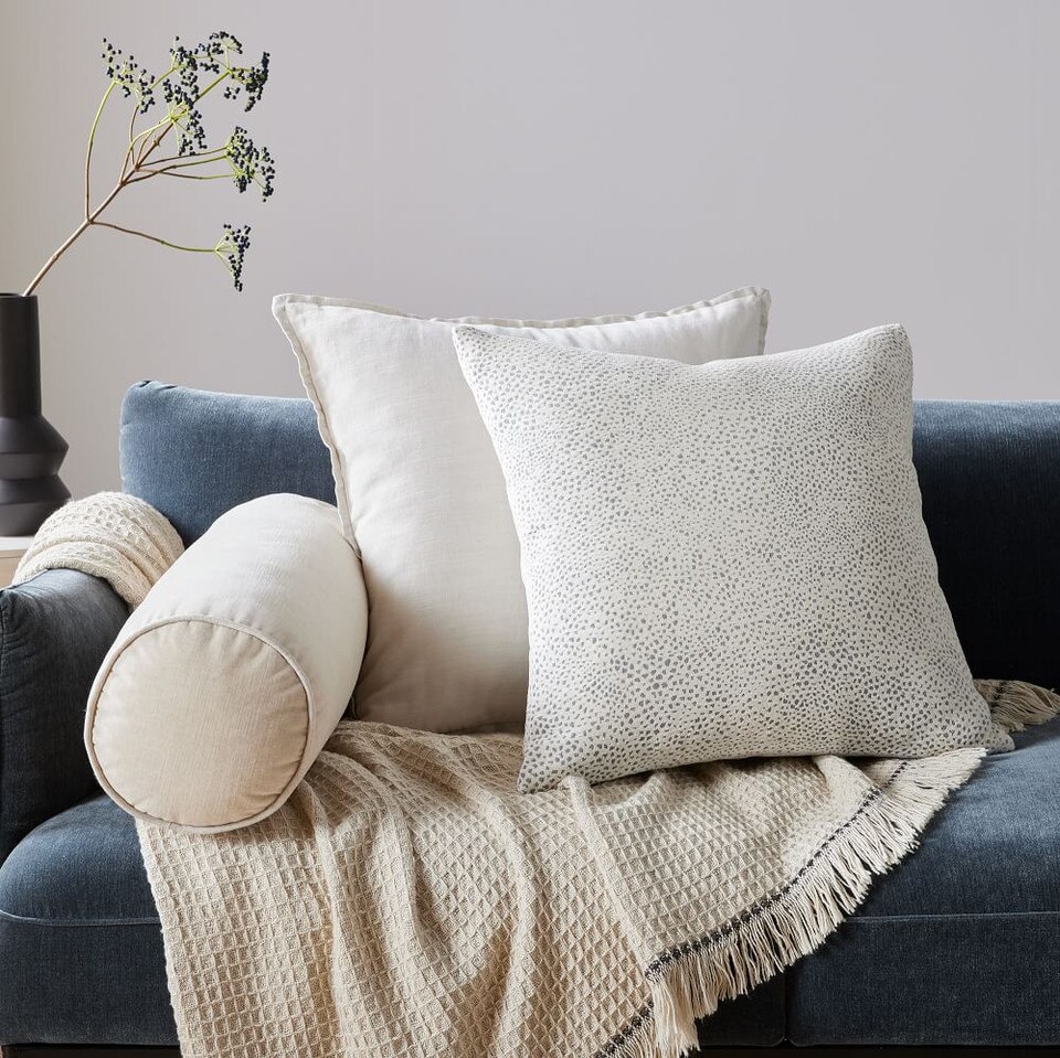 Classic Cotton Velvet Cushion Cover west elm United Kingdom